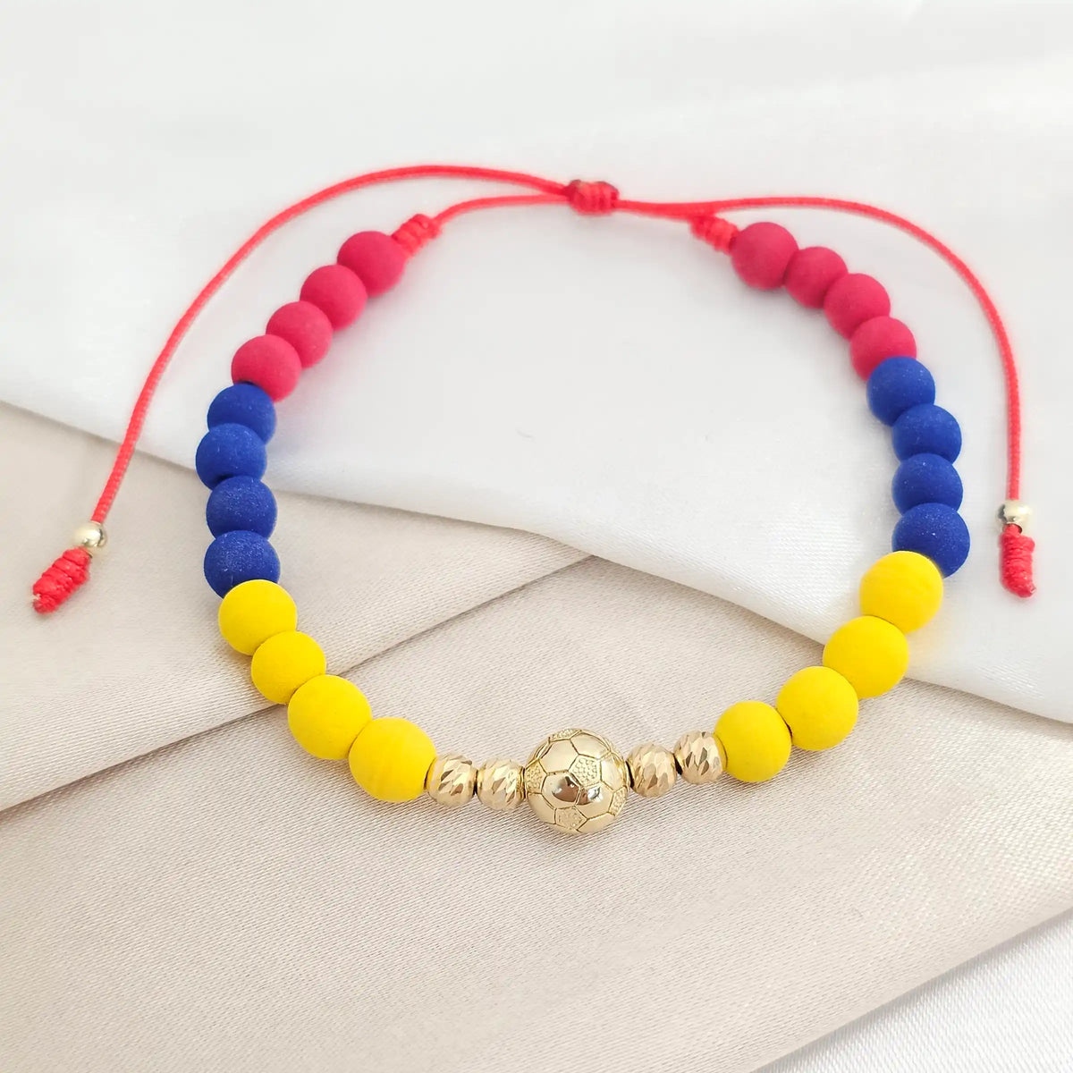 Pulsera Gold Seleccion Colombia Herraje Balon De Futbol Italy It #4