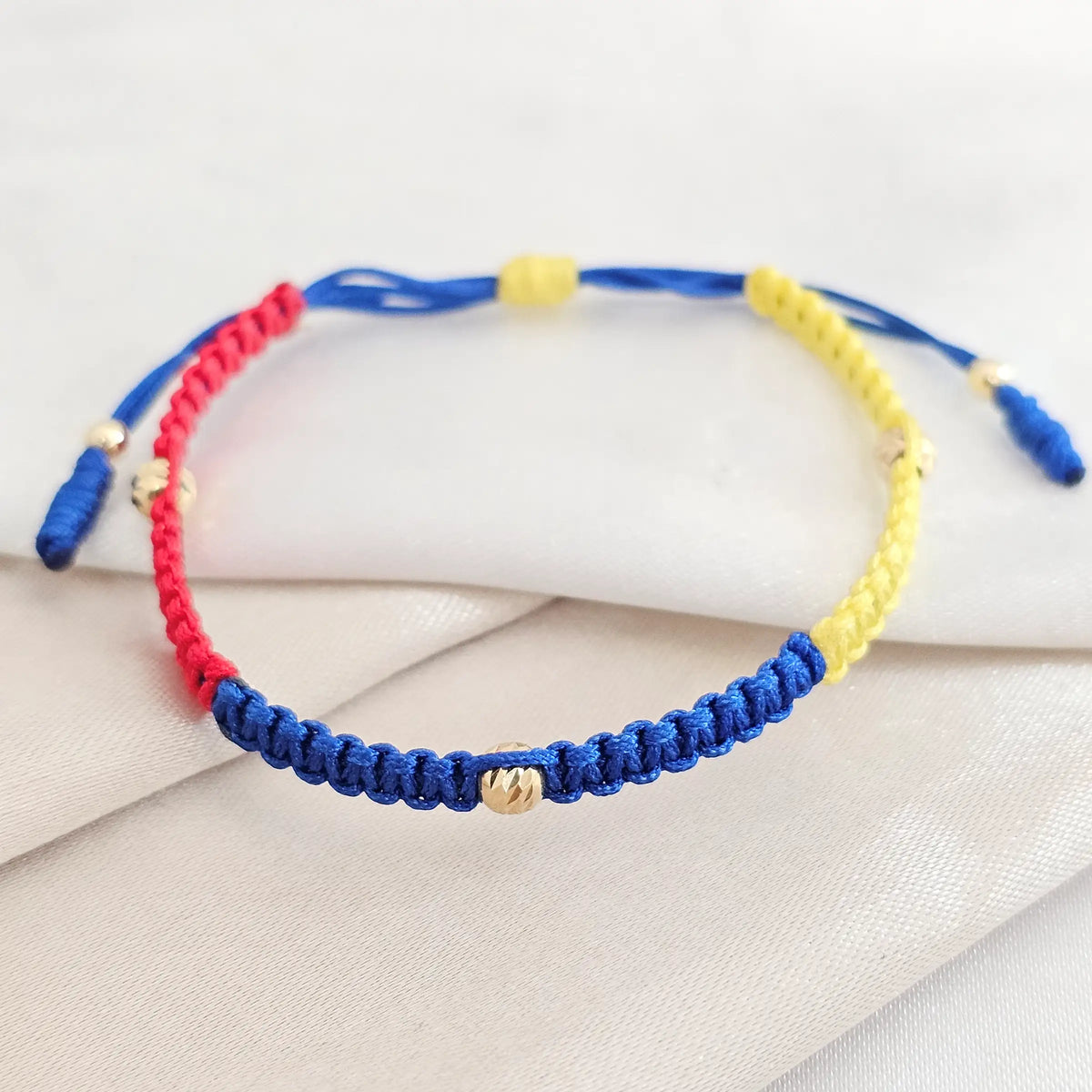 Pulsera Gold Seleccion Colombia Macrame Italy It #4 - 3