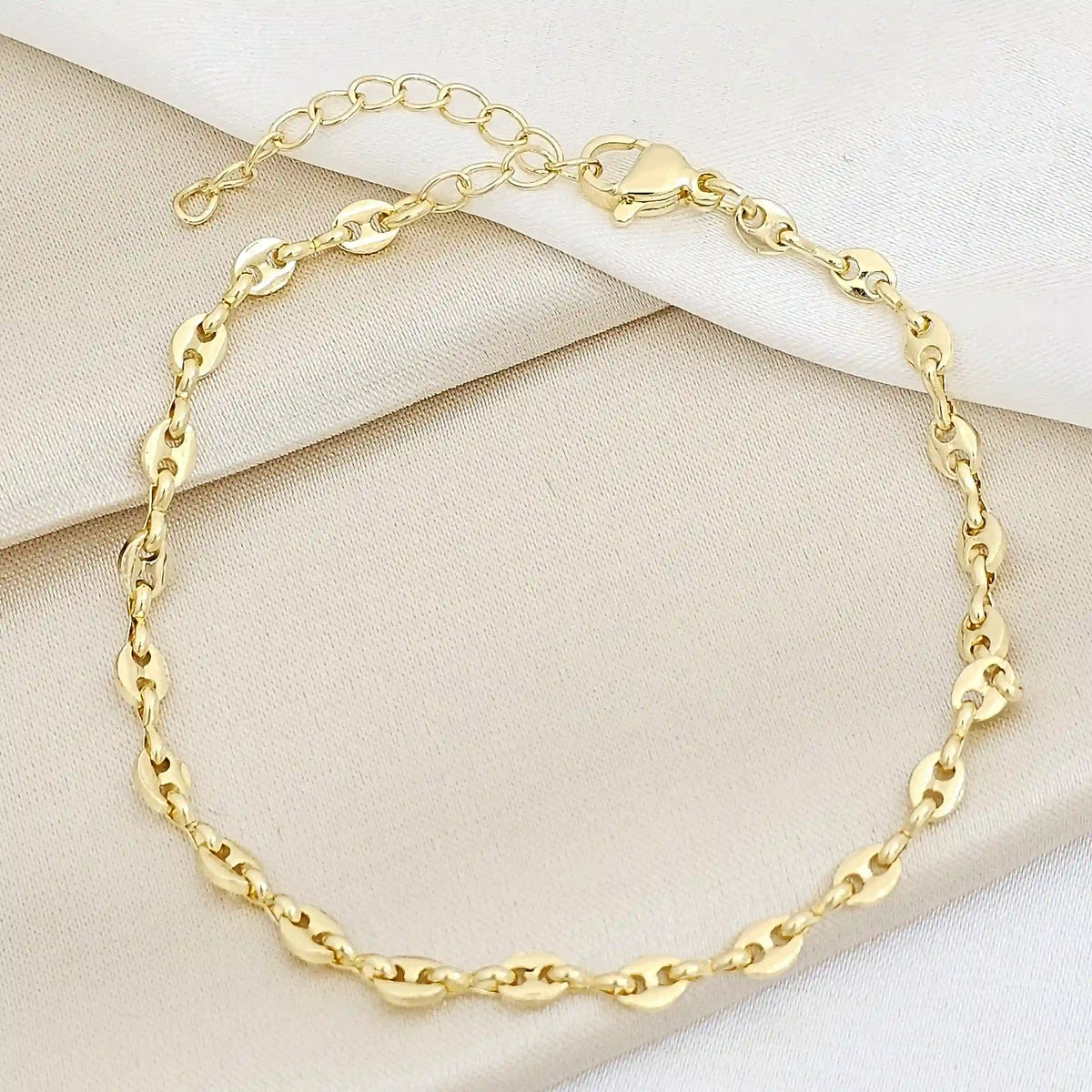 Pulsera Gu??I 4Mm Con Extensor Dorado Rf K7471