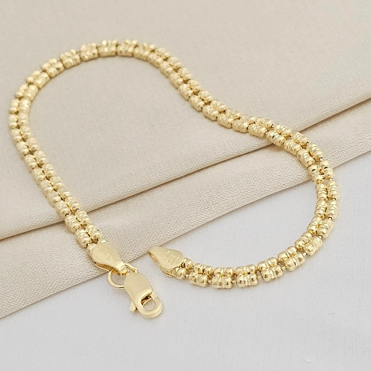 Pulsera Ice Gold 2L It 19.5 Cms Lam 18K B/55087