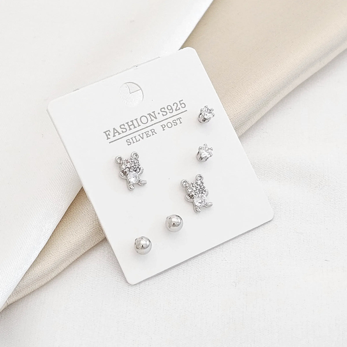 Set Tres Topos Muñeco Plateado Rf K2976