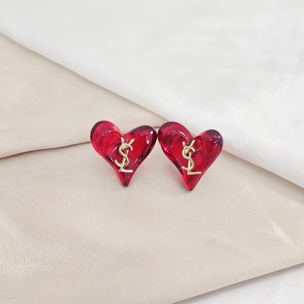 Topo Corazon Rojo Letras Vls Dorado Rf K8253