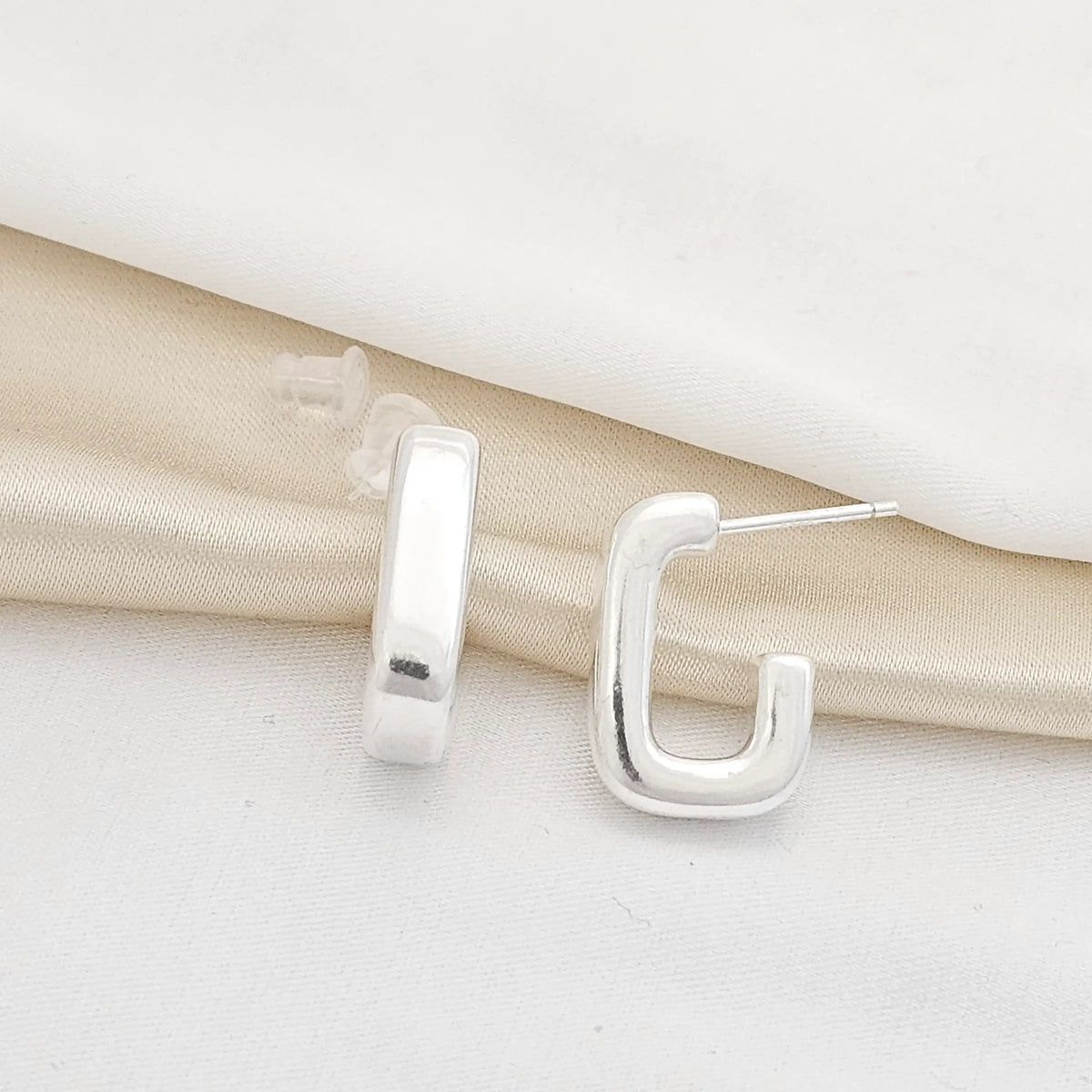 Topo Mediano Cuadrado Plata Rf K3858