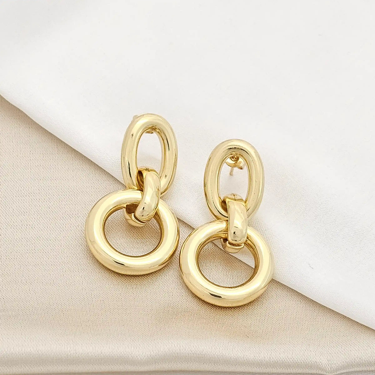 Topo Tres Aros Lisos Dorado Rf K3664