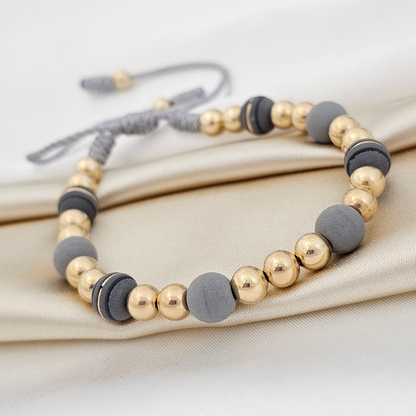 PULSERA NEOPRENO GOLD #6 GRIS