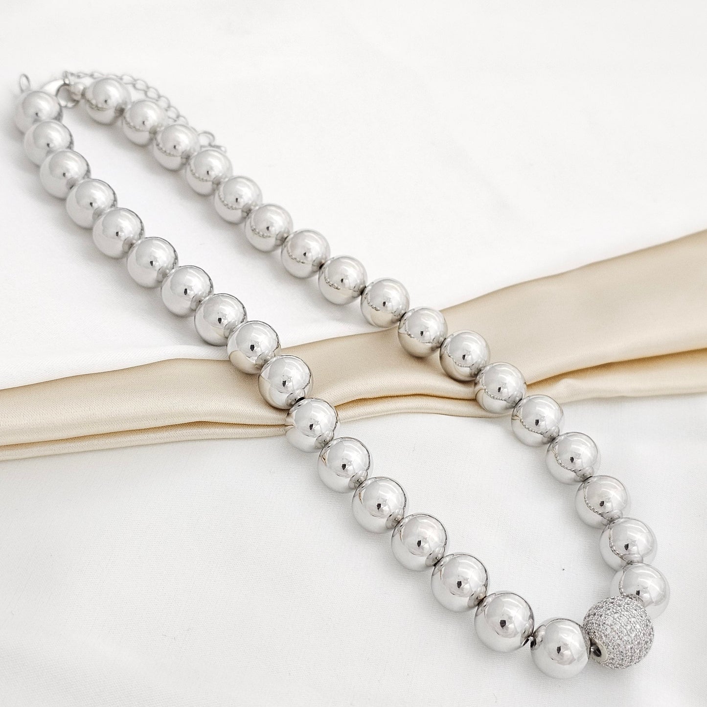 CADENA BALIN # 12 CIRCON PLATEADO RF K1883