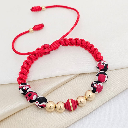 PULSERA GOLD # 7 # 4 NEOP CAM ROJO