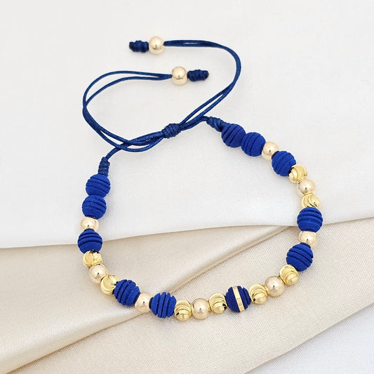 PULSERA GOLD ITALIANO # 5 NEOPRENO # 6 AZUL