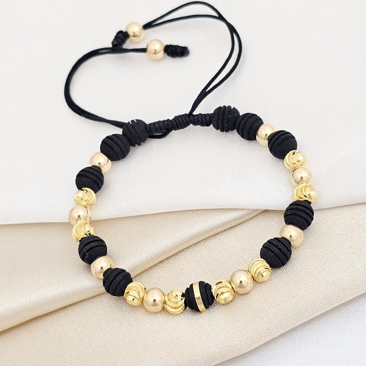 PULSERA GOLD ITALIANO # 5 NEOPRENO # 6 NEGRA
