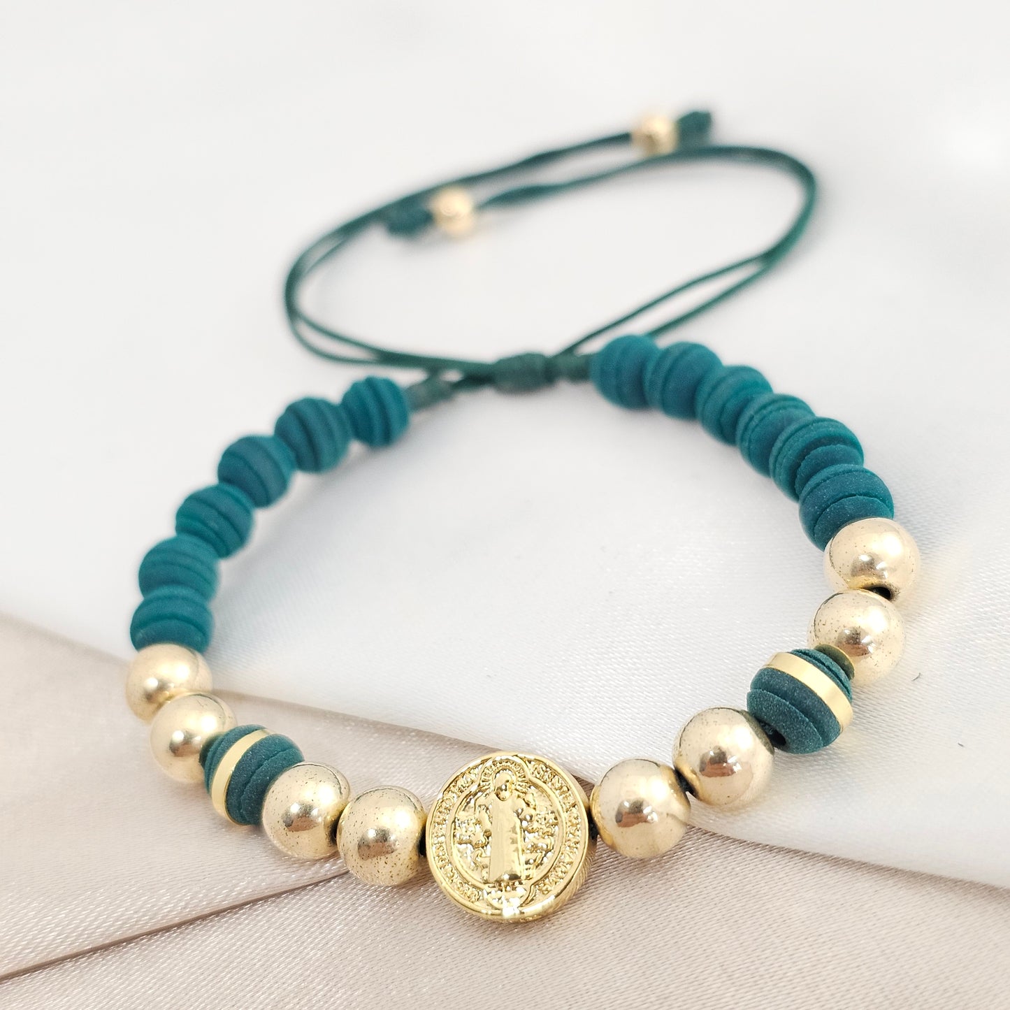PULSERA GOLD HS BENITO ABAD # 6 VERDE