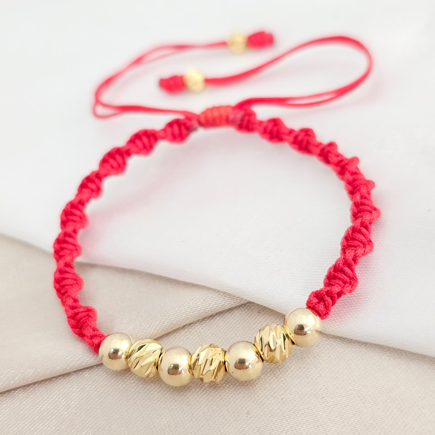 PULSERA GOLD # 5 ITALY # 5 ESPIRAL ROJA