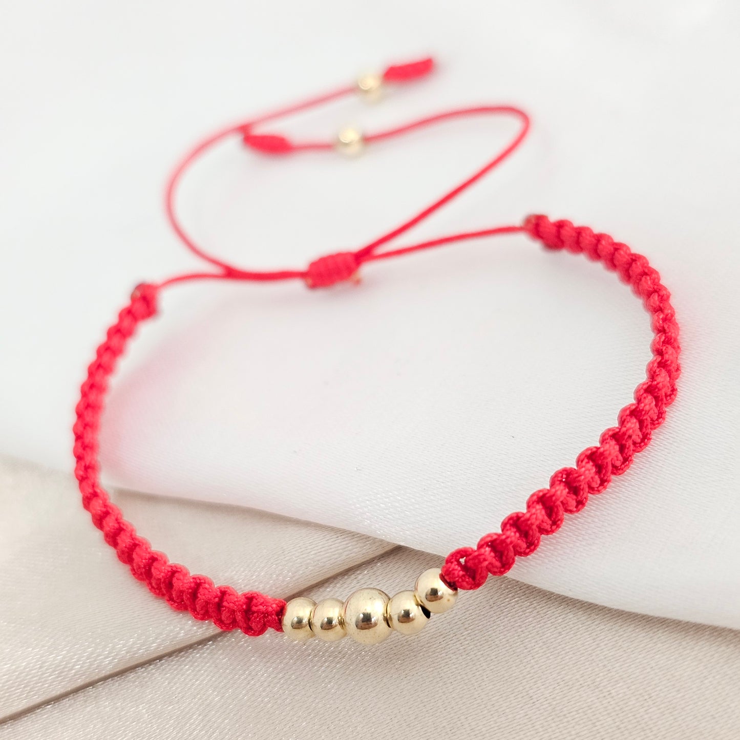 PULSERA GOLD SENCILLA # 3 ,4 ROJA
