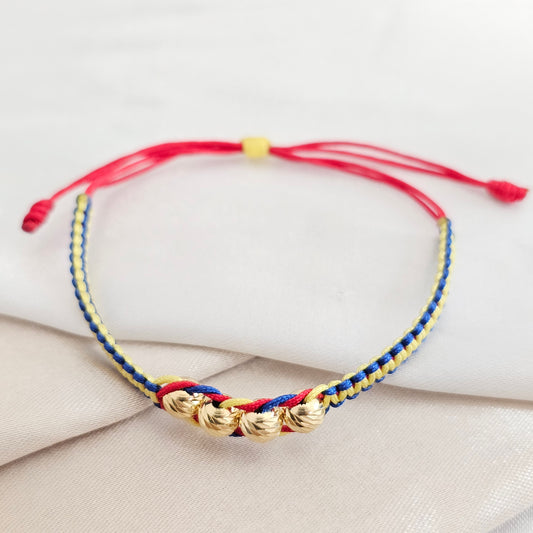 PULSERA GOLD TEJIDO VIRAL SELECCION COLOMBIA ITALY IT #5