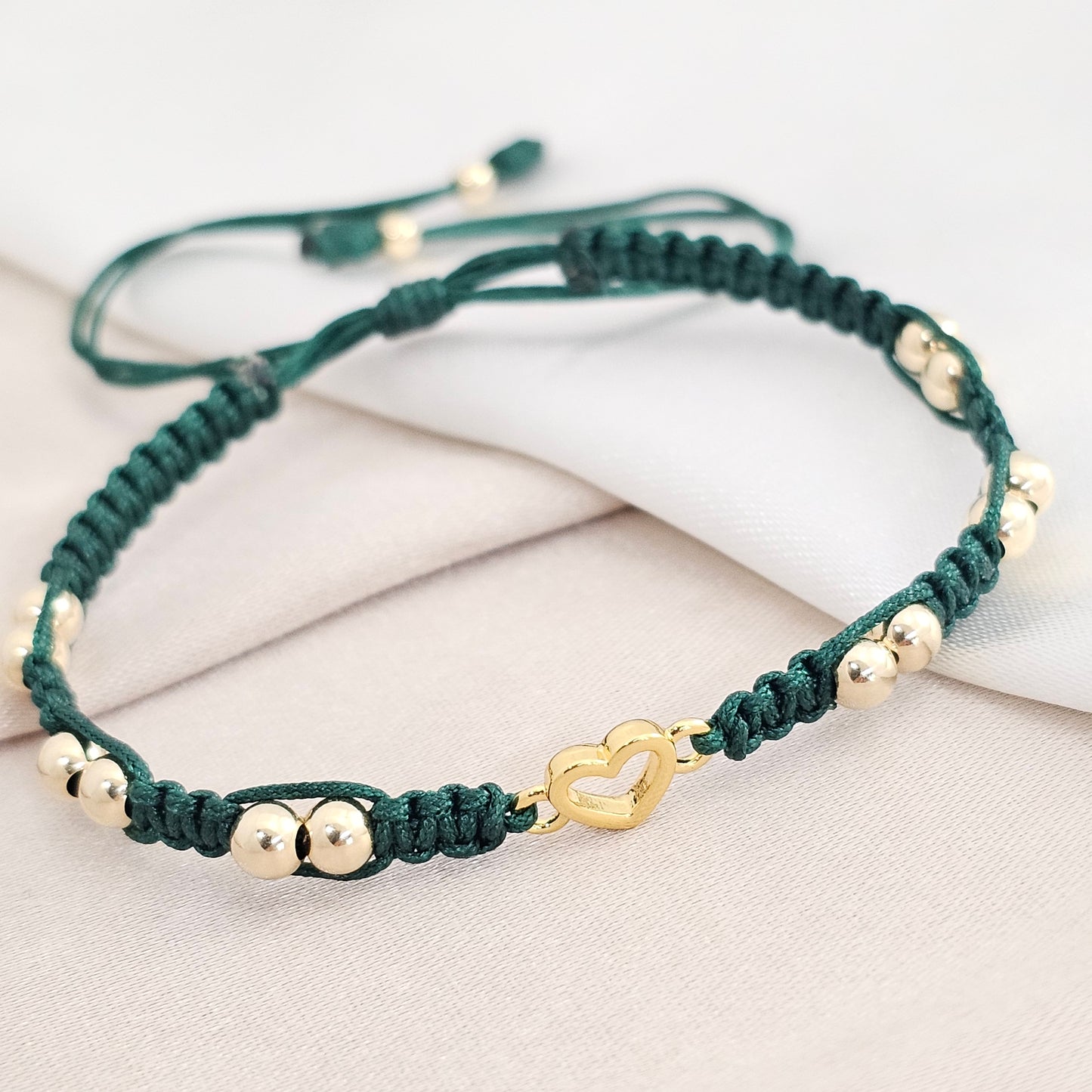 PULSERA GOLD HERRAJE LOVIX #4 VERDE