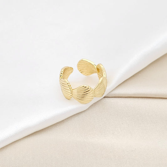 ANILLO CONCHAS DORADO RF K6532
