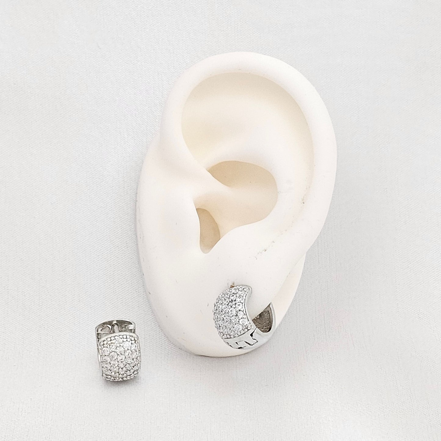 CANDONGA MEDIANA CIRCONES PLATEADO RF K4000