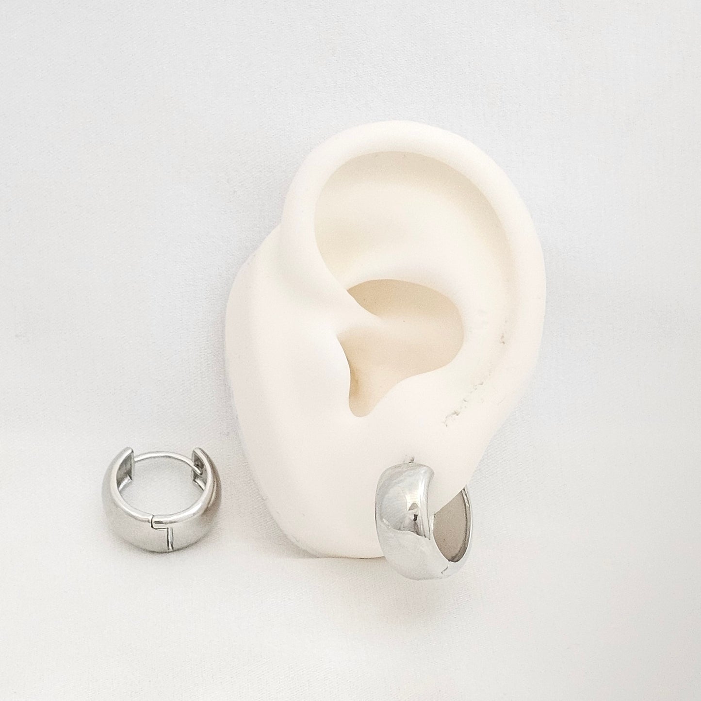 CANDONGA GRUESA LISA 14MM PLATEADO RF K4358