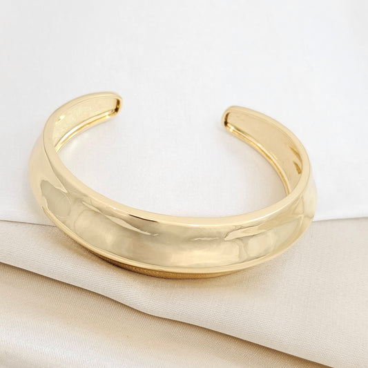 BRAZALETE GRUESO DAMA DORADO RF K5697