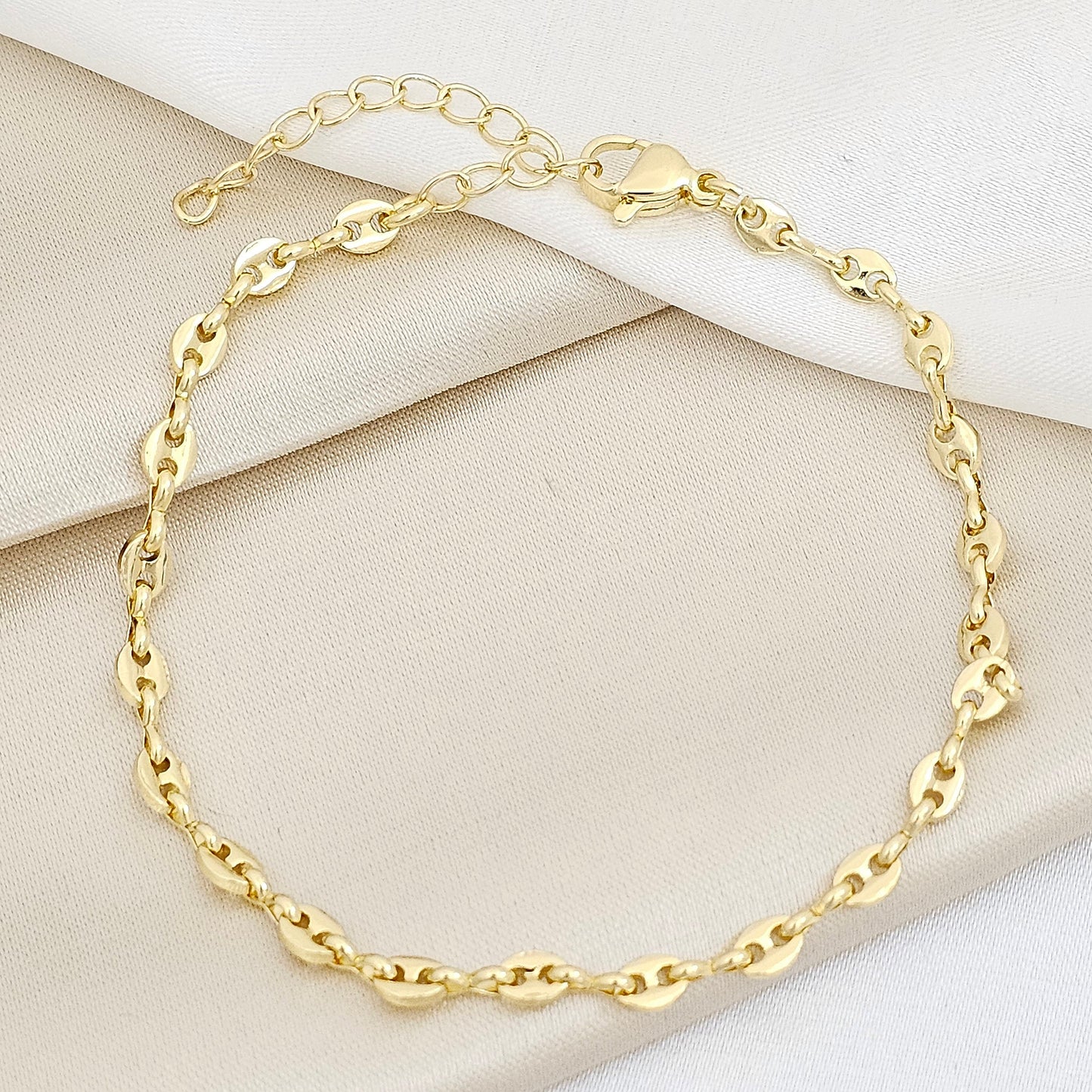 PULSERA GU??I 4MM CON EXTENSOR DORADO RF K7471