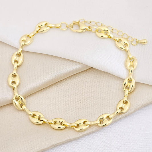 PULSERA GU??I 6MM CON EXTENSOR DORADO RF K7555