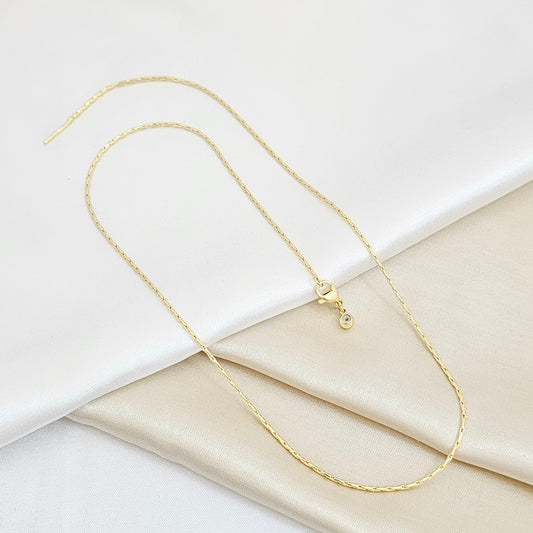 CADENA VISOS DELGADA CON EXTENSOR DORADO RF K5588