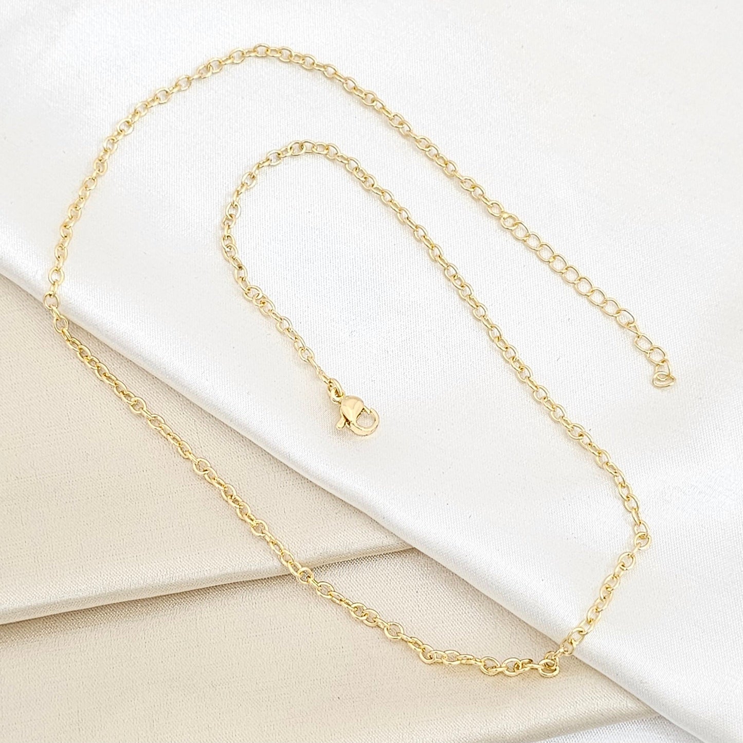 CADENA AROS PEQUEÑOS CONTINUOS EXTENSOR DORADO RF K5682