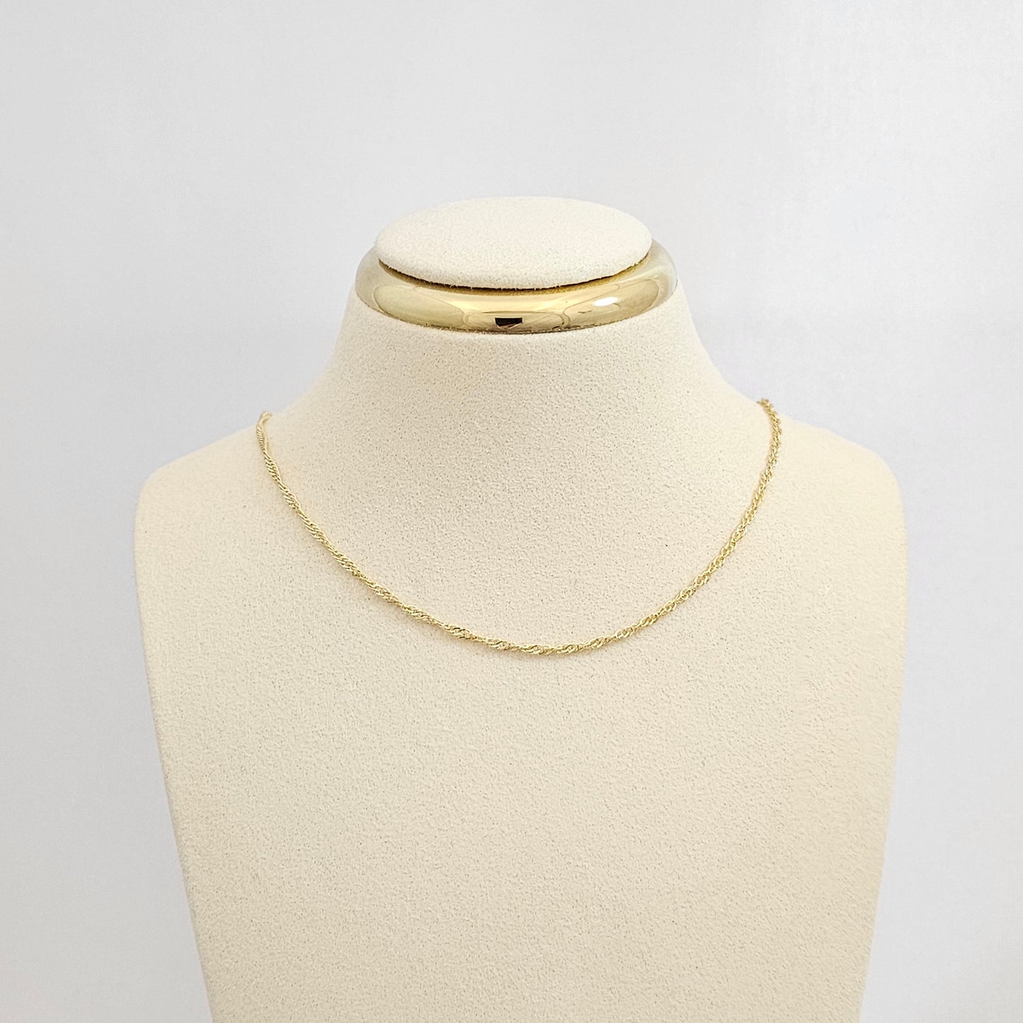 CADENA SINGAPUR 50CM PUNTA AGUJA DORADO RF K7312
