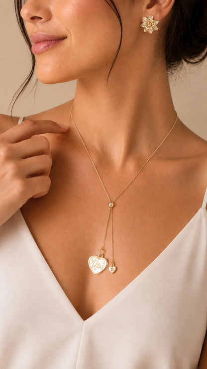 Cadena Veneciana Corrediza Con Dijes Corazones Rf K8074