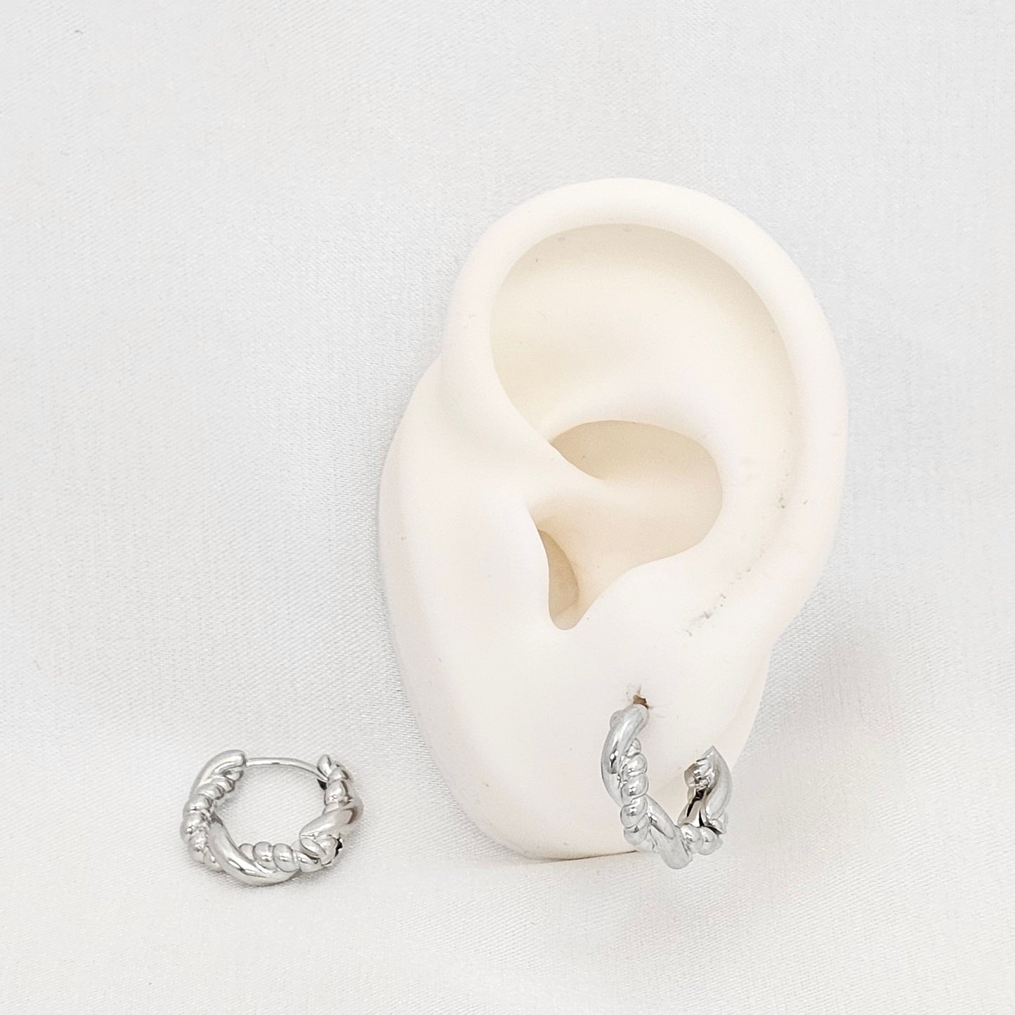 CANDONGA LISA TRENZADA 18MM PLATEADO RF K7073