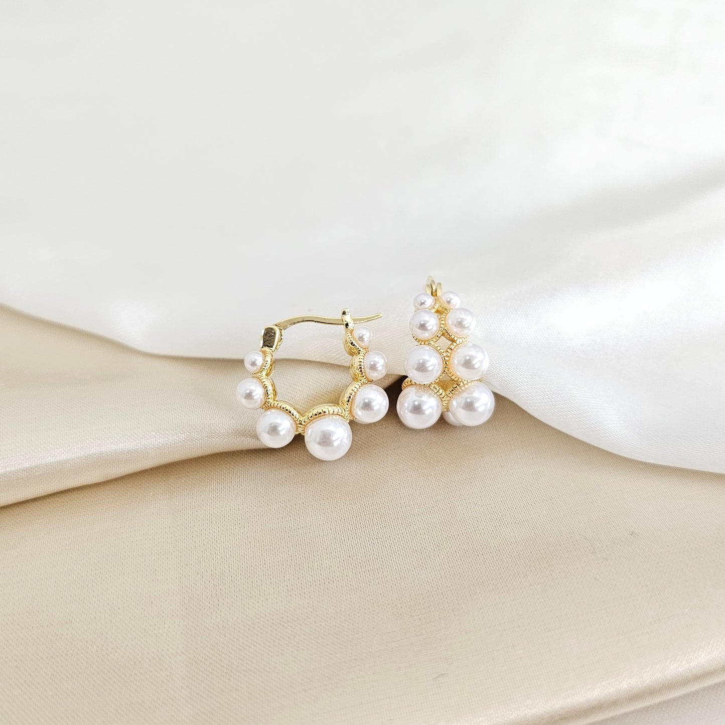 CANDONGA DOBLE DORADO CON SIETE PERLAS RF K7917
