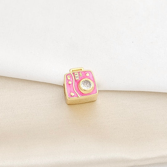 CHARM CAMARA ROSA DORADO RF K3883