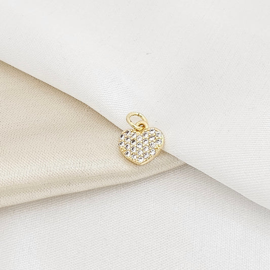 DIJE MINI CORAZON ELEGANTE DORADO RF K5509