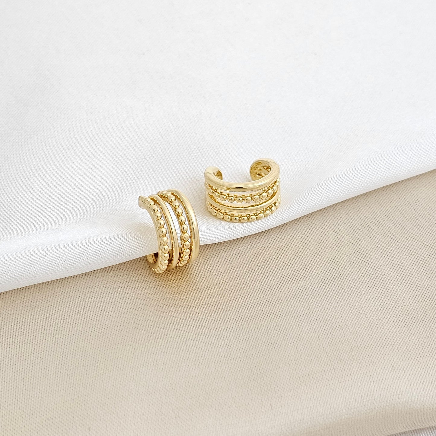 EARCUFF BALIN LINEAL DORADO RF K3201