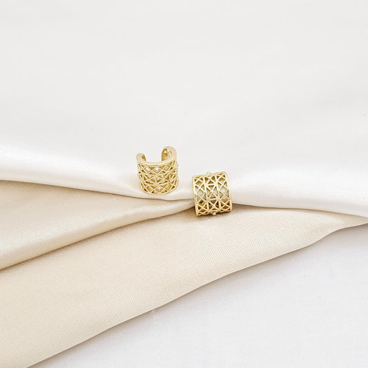 EARCUFF ELEGANTE LISO DORADO RF K6121