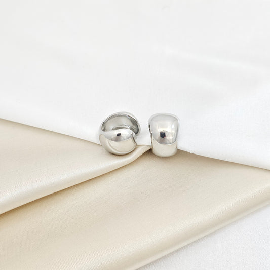 EARCUFF GRUESO LISO PLATEADO RF K7218