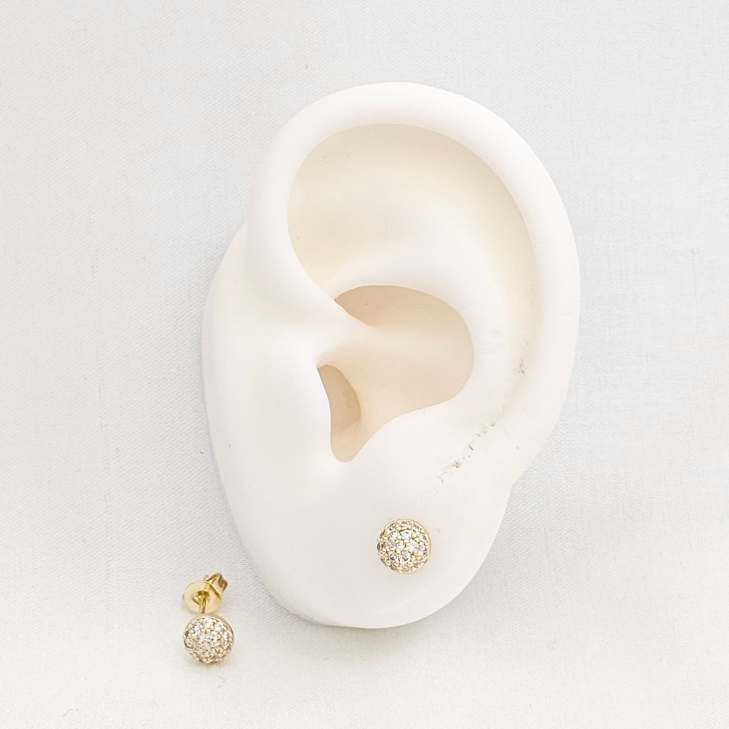 TOPO MEDIA BOLA 6MM CON CIRCONES DORADO RF K7265