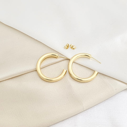 TOPO ELEGANTE LISO GRANDE DORADO RF K7824