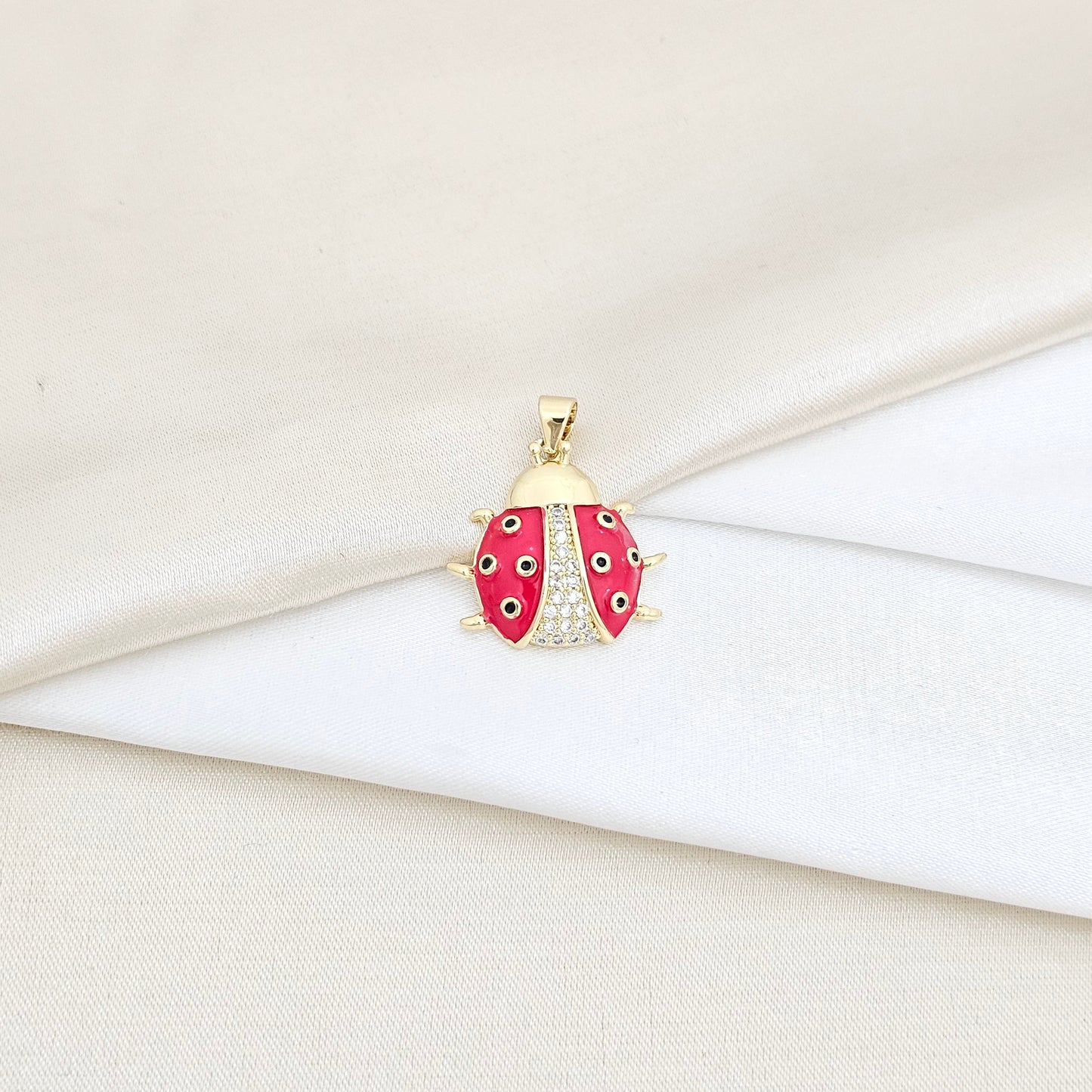 DIJE MARIQUITA GRANDE ROJO Y DORADO RF K5857