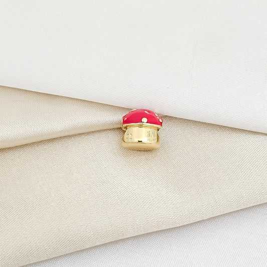 CHARM HONGO ROJO Y DORADO RF K5962