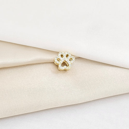 CHARM HUELLA DORADO CON CIRCONES RF K5969