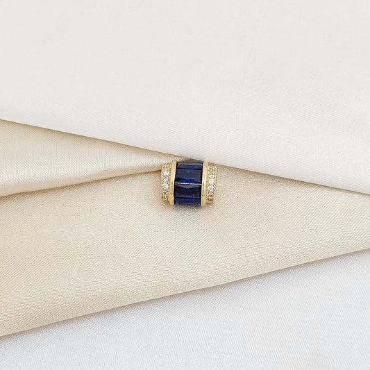 CHARM SEPARADOR CIRCONES AZULES RF K5994