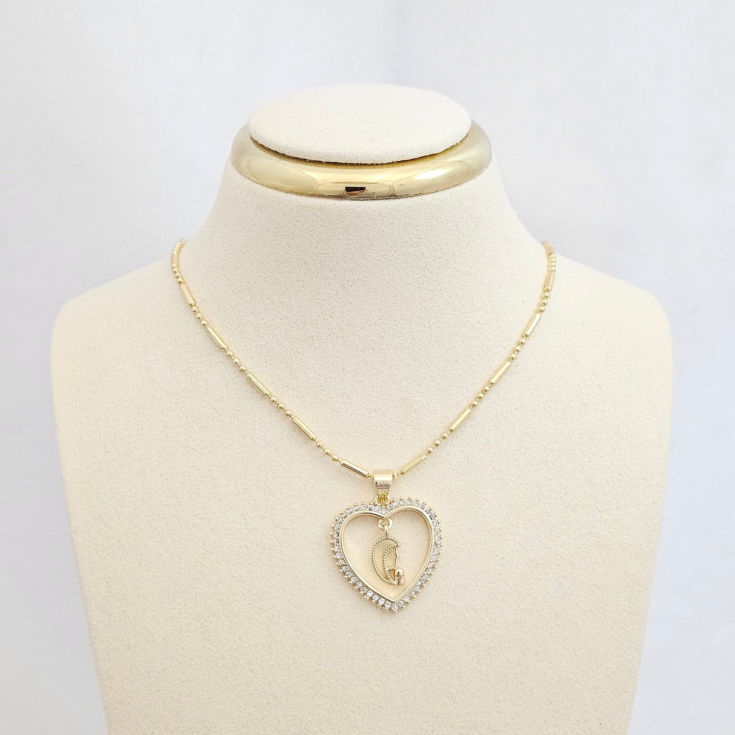 DIJE CORAZON CIRCONIAS NIÑA MARIA DORADO RF K6470