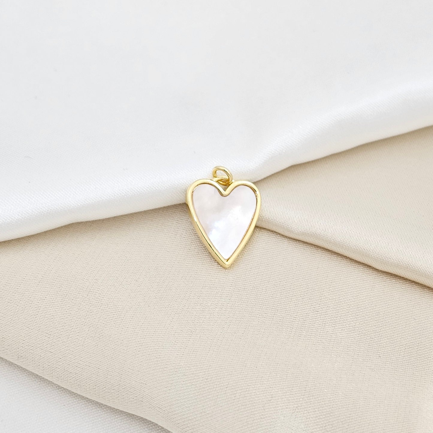 DIJE CORAZON NACAR CON DORADO RF K6476