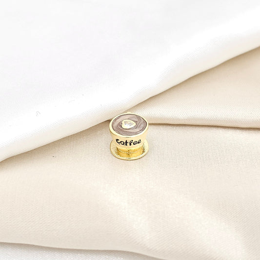 CHARM TAZA DE CAFÉ  CON CORAZON DORADO RF K6507