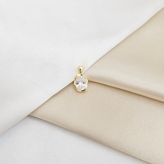 DIJE DORADO CIRCON GRANDE CRISTAL RF K6711