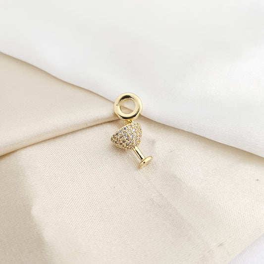CHARM COPA CON CIRCONES DORADO RF K7799