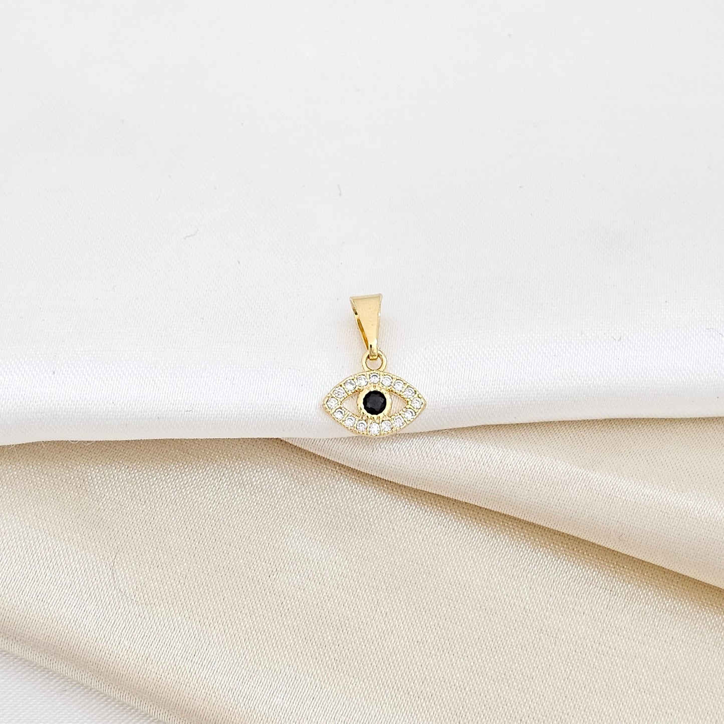 DIJE OJO TURCO MINI CIRCONIAS LAM 18K-23019