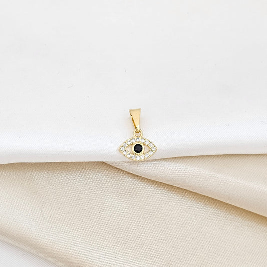 DIJE OJO TURCO MINI CIRCONIAS LAM 18K-23019