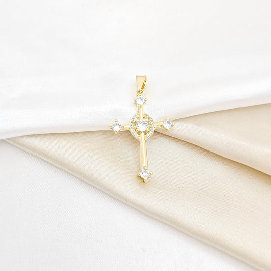 DIJE CRUZ CRISTAL LAM18K RF 23217-CRISTAL