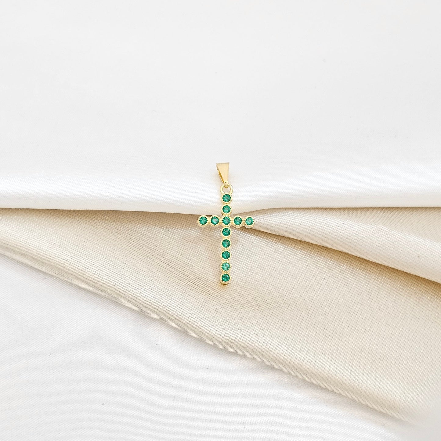 DIJE CRUZ COLORS LAM 18K RF B/23189-Verde